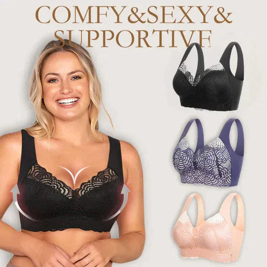【⏰2+1 Free⏰】🌸Mega Sale💐Ultimate Lift Stretch Full Shape Seamless Lace Bra